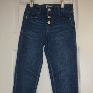 Girls Epic thread jeans, Button fly Frayed Hem size 8